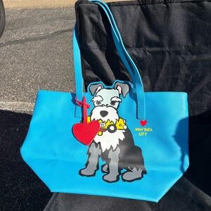 Marc Tetro Blue Dog NYC Graphic Tote